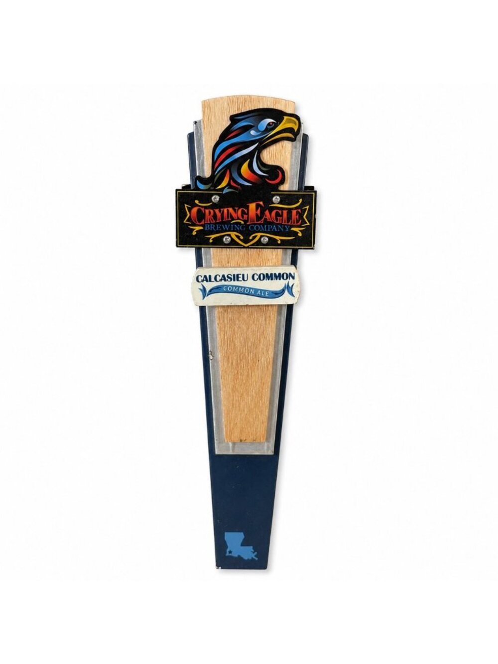 Crying Eagle Brewing Calcasieu Common Beer Tap Handle Lake Charles Louisiana Ale